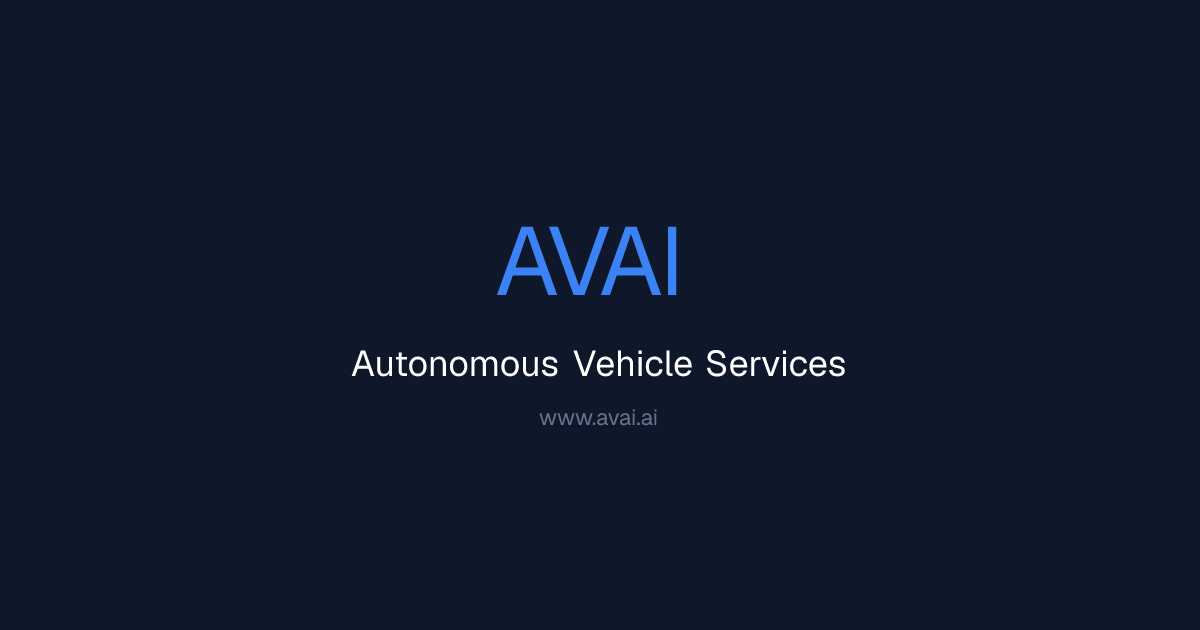 AVAI | Autonomous Vehicle Services